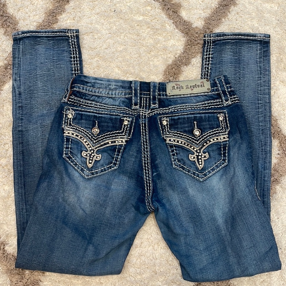 Women’s Rock Revival Jeans Size 28 Easy Skinny